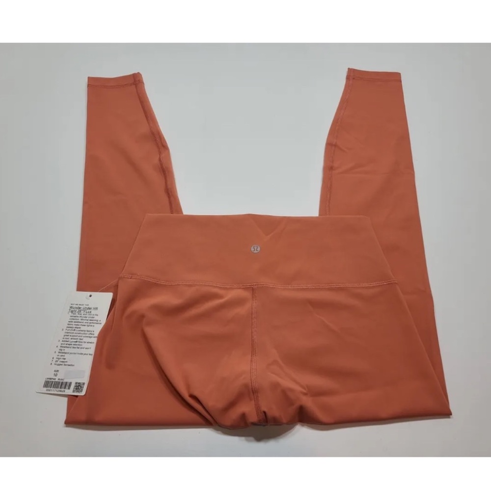 Lululemon Wunder Under HR Tight 28” Flux Rustic Coral RUSC Size 10 NEW - Picture 3 of 13